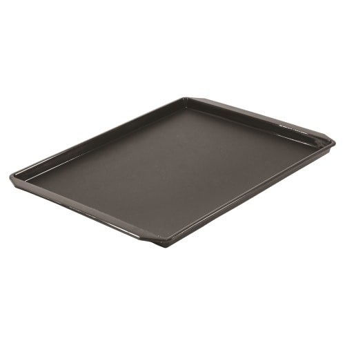 Essential Rectangular Tray with Square Corners and Handles, Graphite